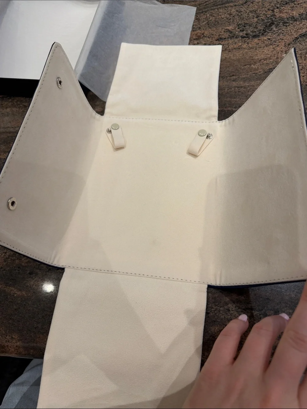 Soft Leatherette Necklace Travel Case & Box